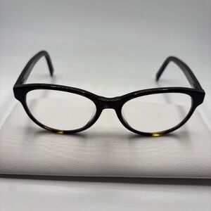 Fendi F979 214 Women's Cat Eye Havana Brown Gold Eyeglasses Frame 51-17-135 #288